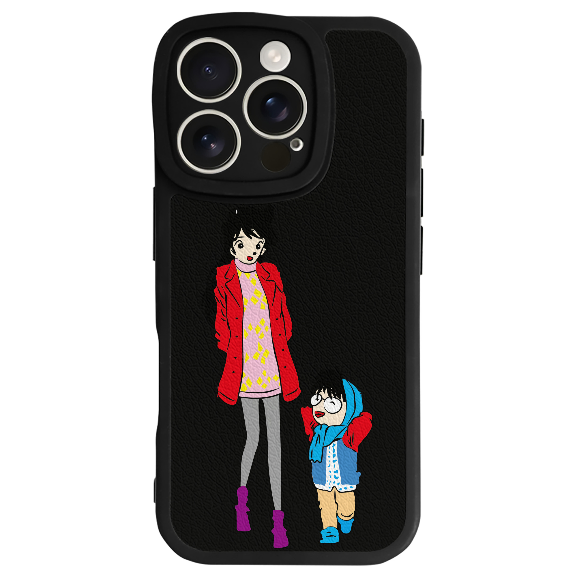 （画像用） 名探偵コナン 江戸川 コナン Detective Conan Conan Edogawa 【iPhone 16シリーズ対応】シリコンスマホケース（レザー調） 材質：シリコン
